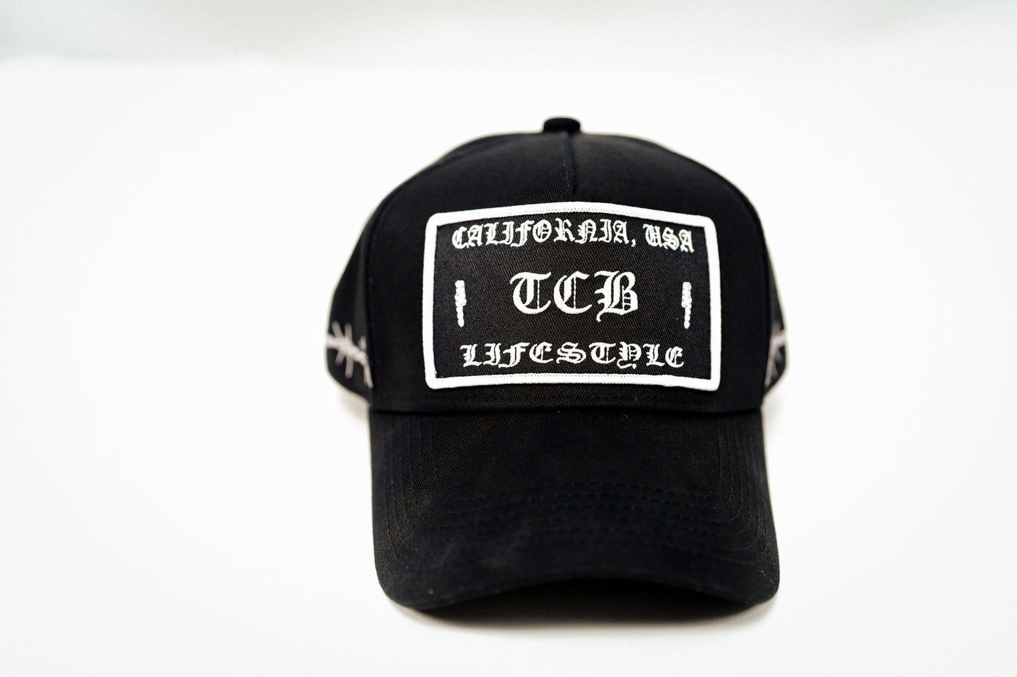 BLACK BARBED HAT