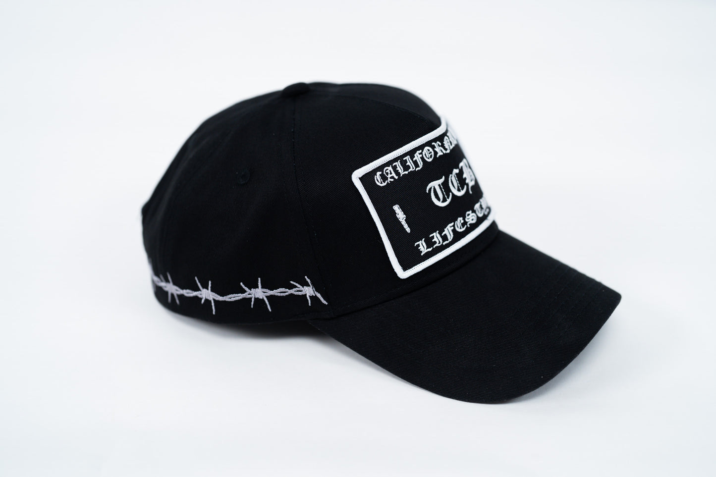 BLACK BARBED HAT
