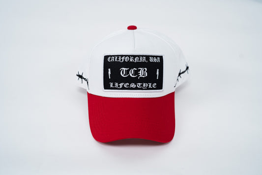 RED BARBED HAT